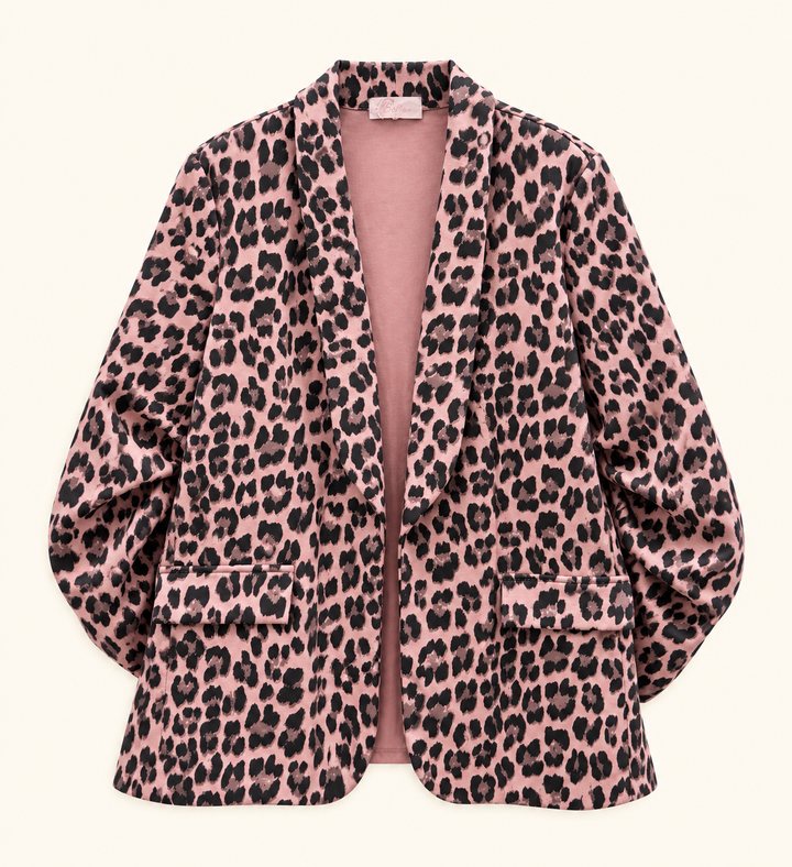 OVERSIZE LEO BLAZER mit Raffung - versch. Farben