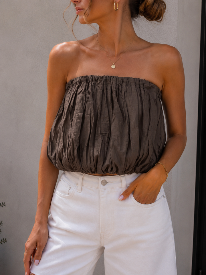 OFF SHOULDER BALLON TOP - versch. Farben