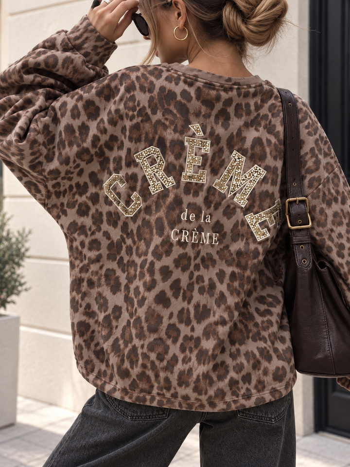 OVERSIZE LEO CREME DE LA CREME - Taupe