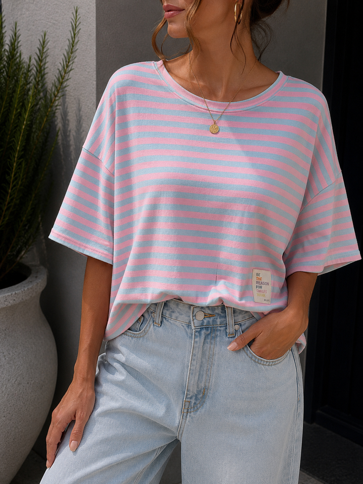 OVERSIZE STREIFEN REASON SHIRT - versch. Farben