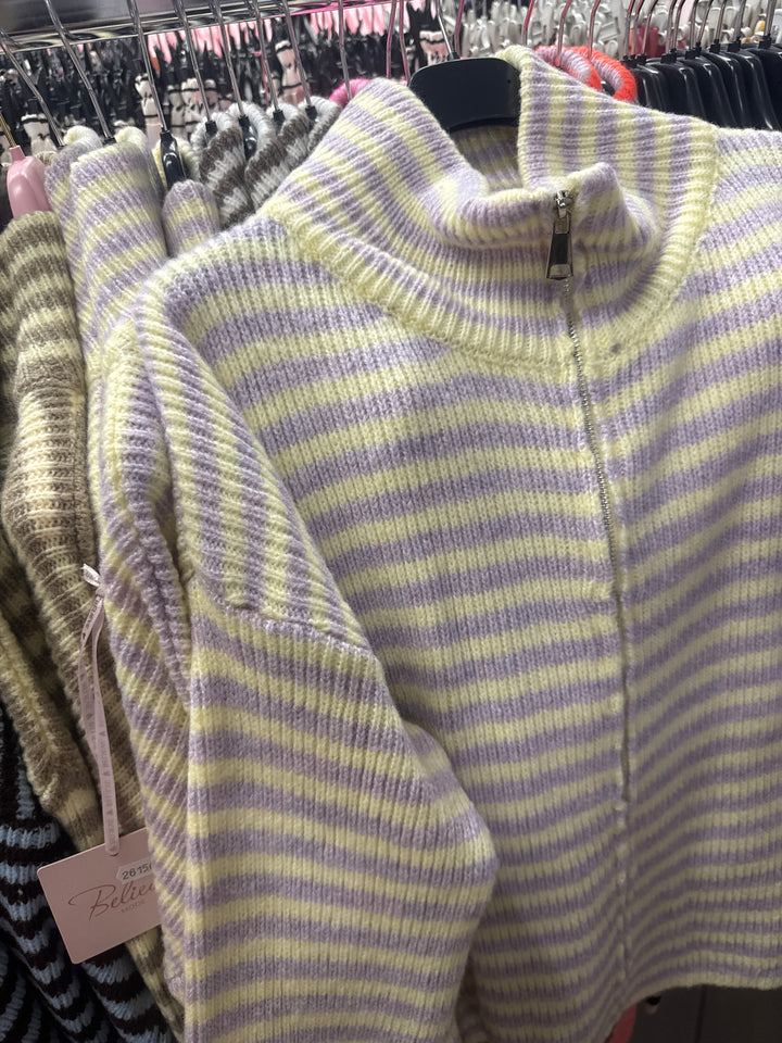 STREIFEN STRICKJACKE MELODIE - versch. Farben