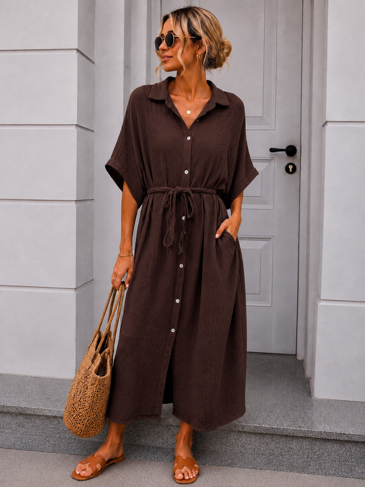 MUSSELIN BLUSENKLEID CORINNA - versch. Farben