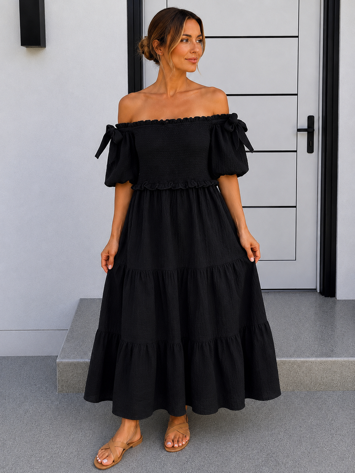 MAXI MUSSELIN SOMMERKLEID SUSI - Versch. Farben