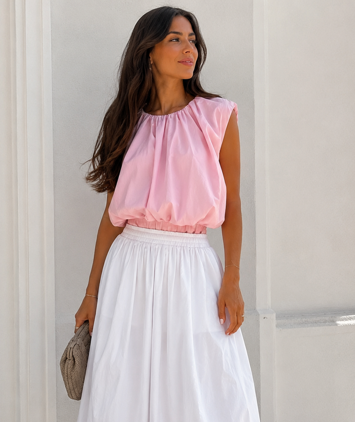 COTTON BLUSE MELL - versch. Farben