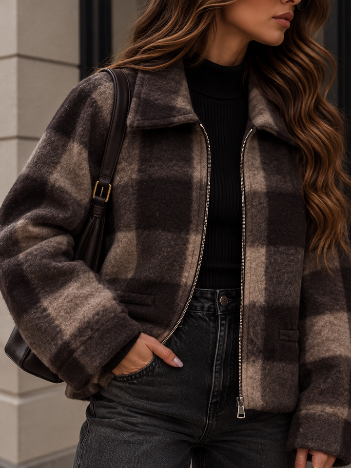 WOLLOPTIK KARO JACKE
