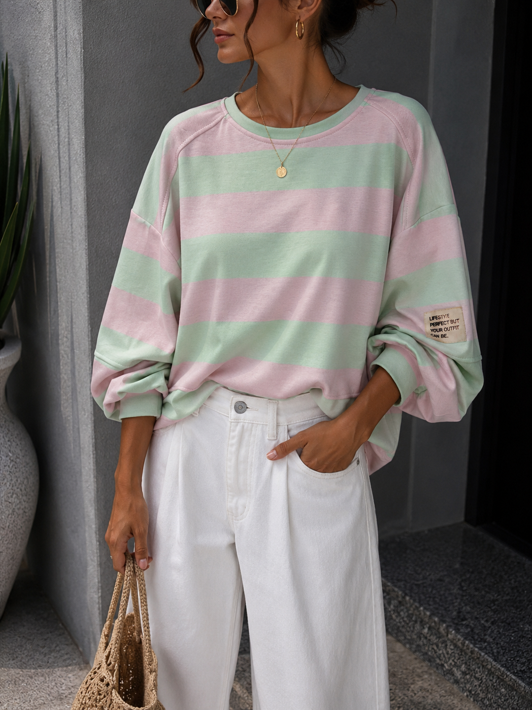 CANDY STREIFEN SWEATSHIRT - versch. Farben