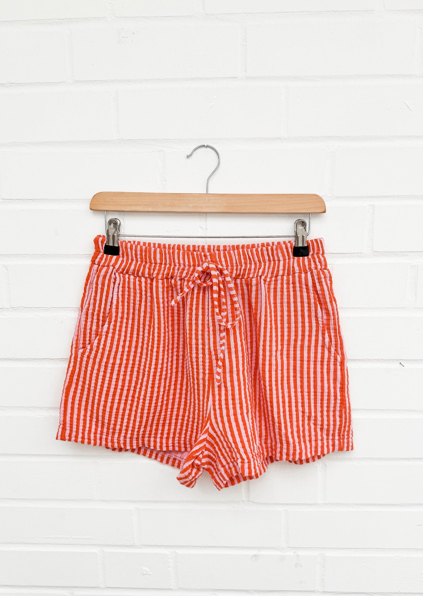 STRIPE MUSSELIN SHORTS ver. Farben