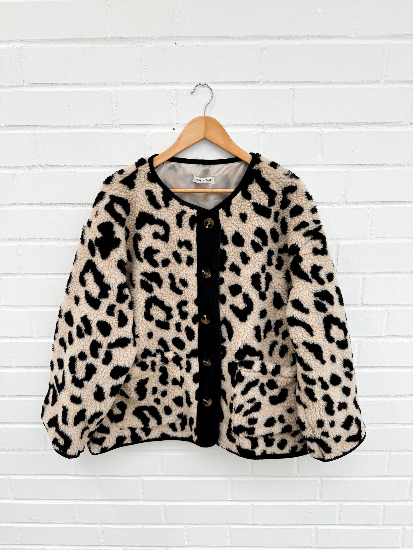 OVERSIZE LEO TEDDY JACKE - versch. Farben