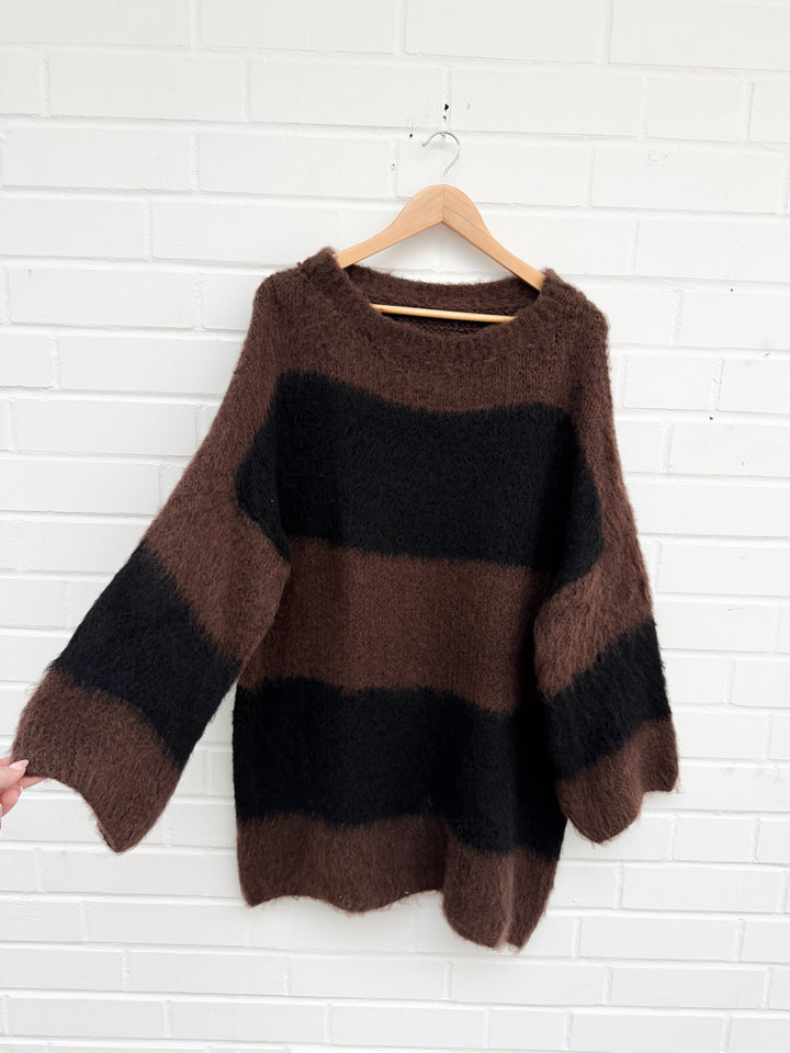 COZY STRIPE LONGPULLOVER - versch. Farben