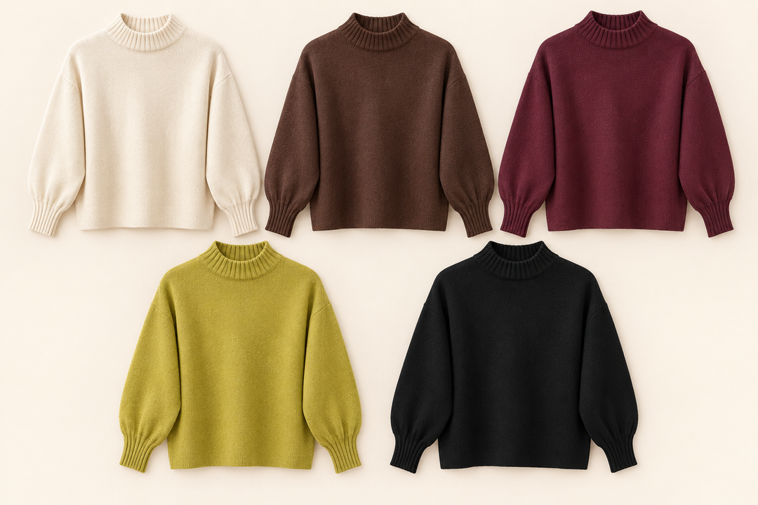 PULLOVER JACKY mit Turtleneck - Versch. Farben