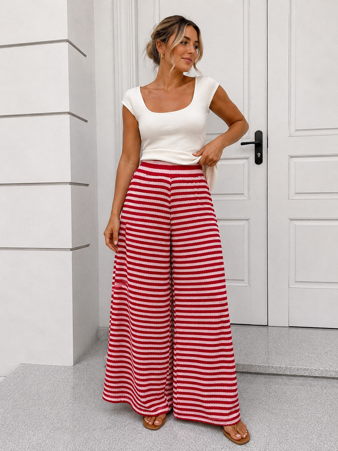LOCKERE STRIPE HOSE NESSA - versch. Farben