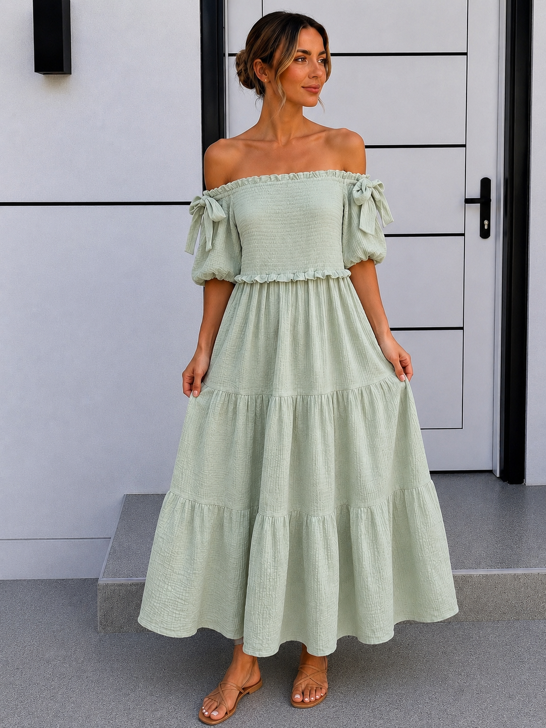MAXI MUSSELIN SOMMERKLEID SUSI - Versch. Farben