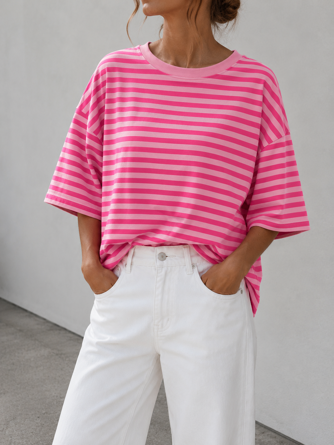 LOCKERES STREIFEN T-SHIRT SHANDY - versch. Farben