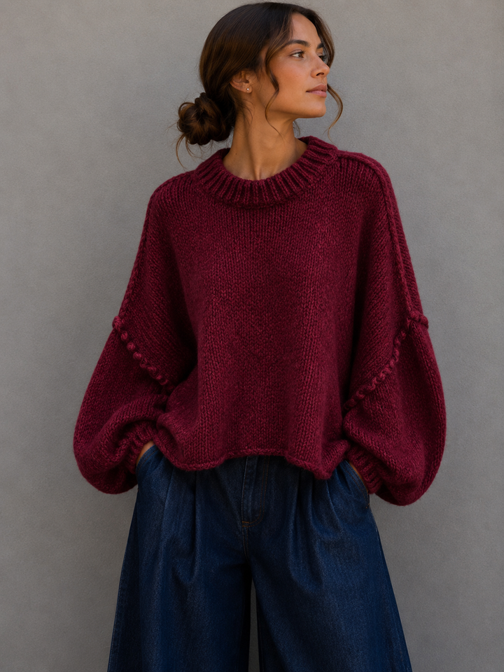 OVERSIZE STRICKPULLOVER MAIRA - versch. Farben
