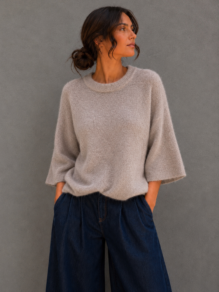 PULLOVER INESSA mit 3/4 Arm - versch. Farben