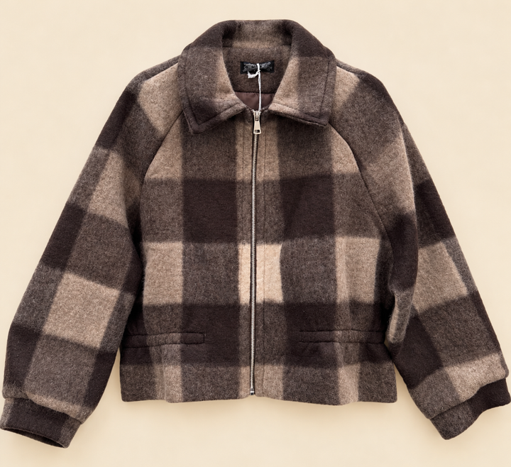 WOLLOPTIK KARO JACKE
