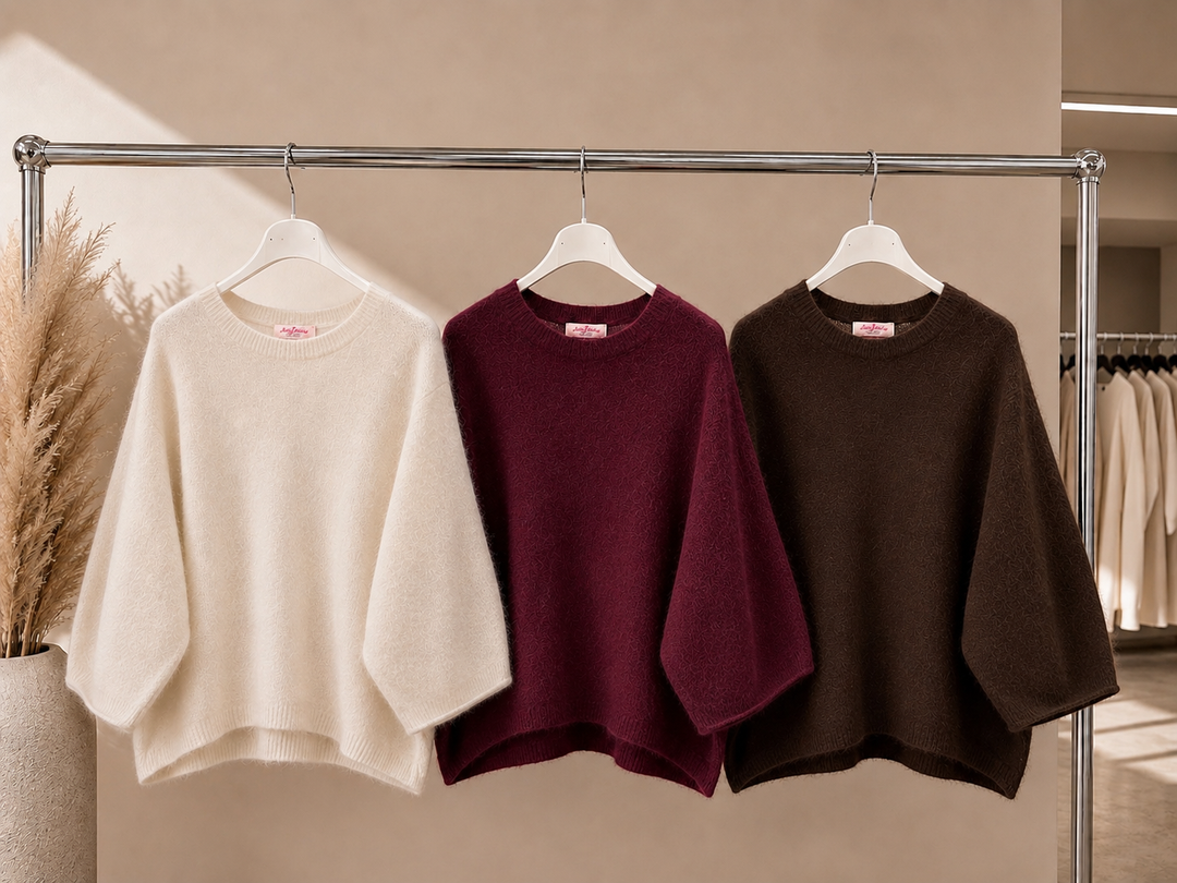 PULLOVER INESSA mit 3/4 Arm - versch. Farben