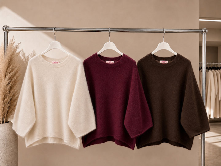PULLOVER INESSA mit 3/4 Arm - versch. Farben