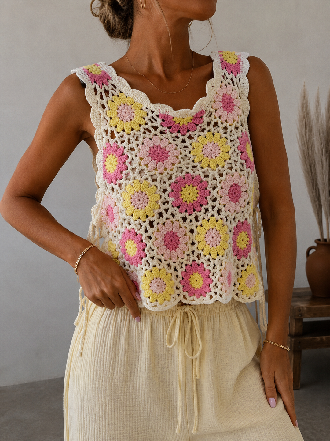 FLOWER SUMMER HÄKEL TOP