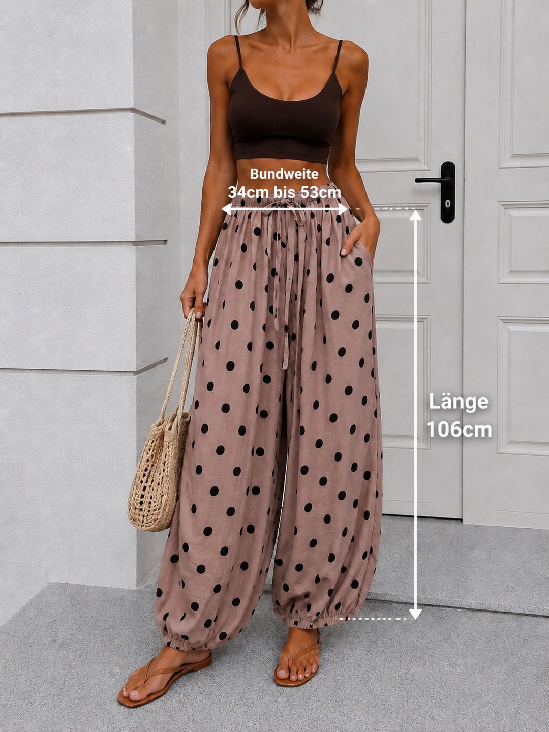 LOCKERE PUNKTE BALLON HOSE - VERSCH. FARBEN