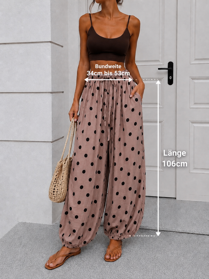 LOCKERE PUNKTE BALLON HOSE - VERSCH. FARBEN