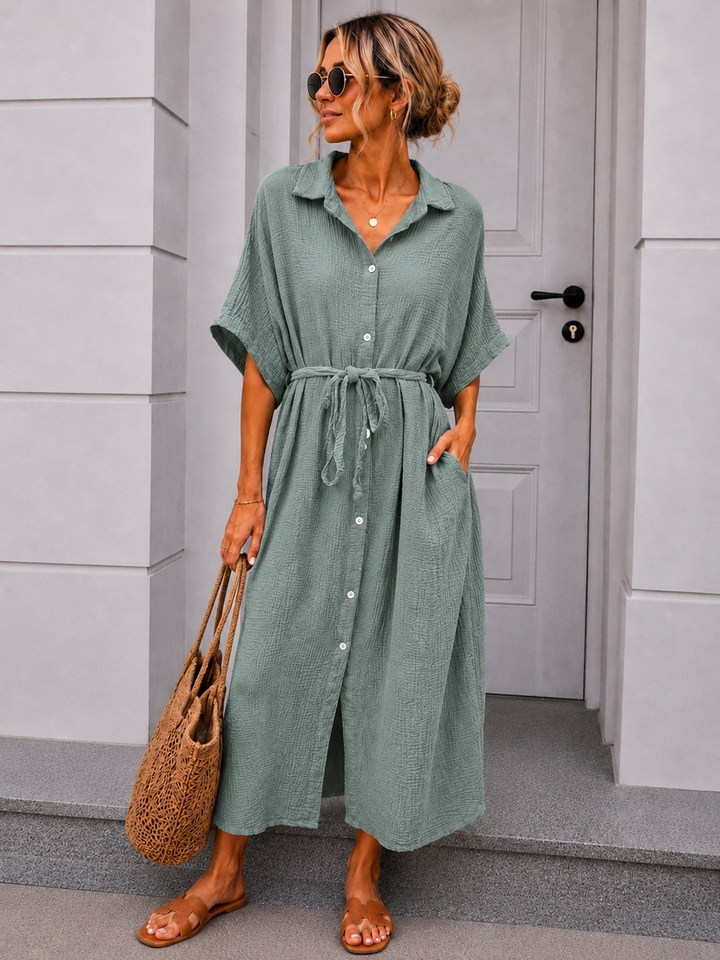 MUSSELIN BLUSENKLEID CORINNA - versch. Farben