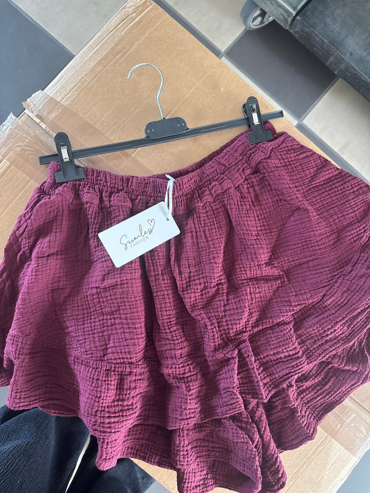 CURVY MUSSELIN HOSENROCK - versch. Farben