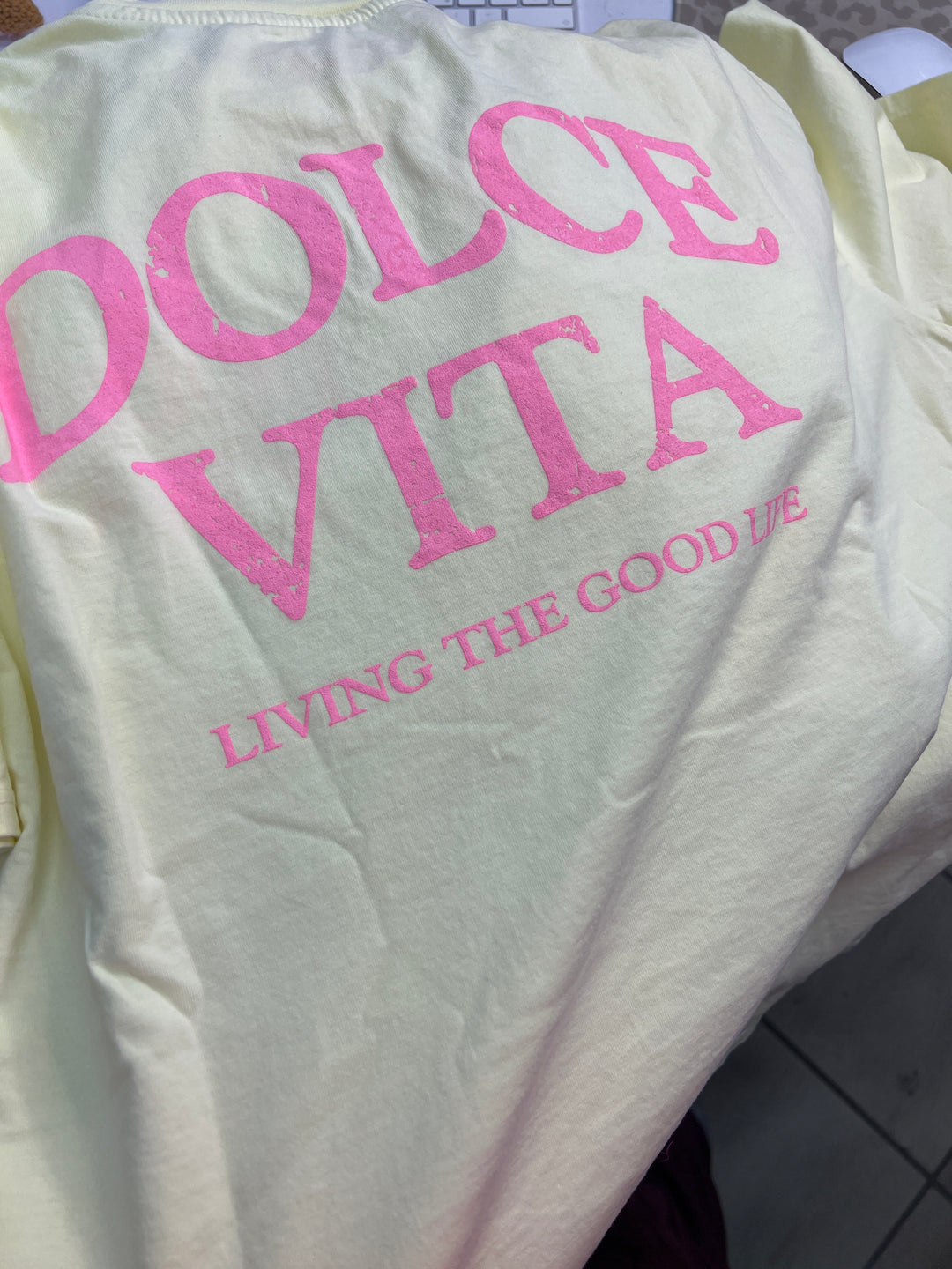 DOLCE VITA T-SHIRT - gelb