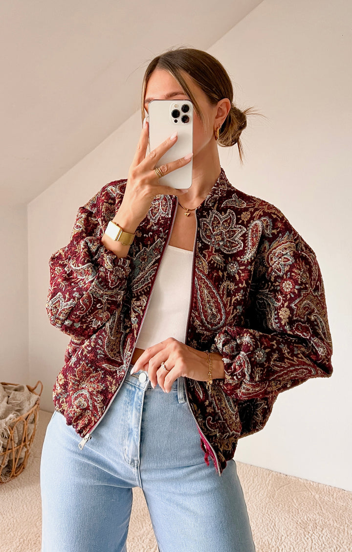 PAISLEY JACKE - Bordeaux