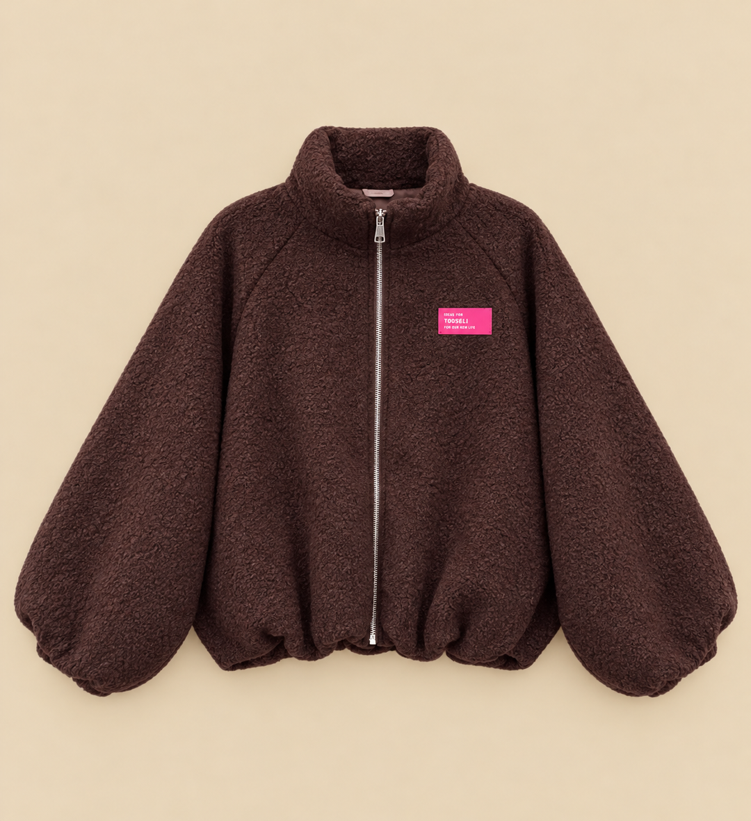 LOCKERE BOUCLE BALLONJACKE - versch. Farben