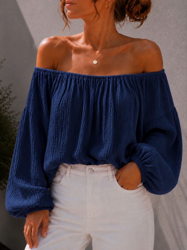 LOCKERE OFF SHOULDER BLUSE KATY - versch. Farben