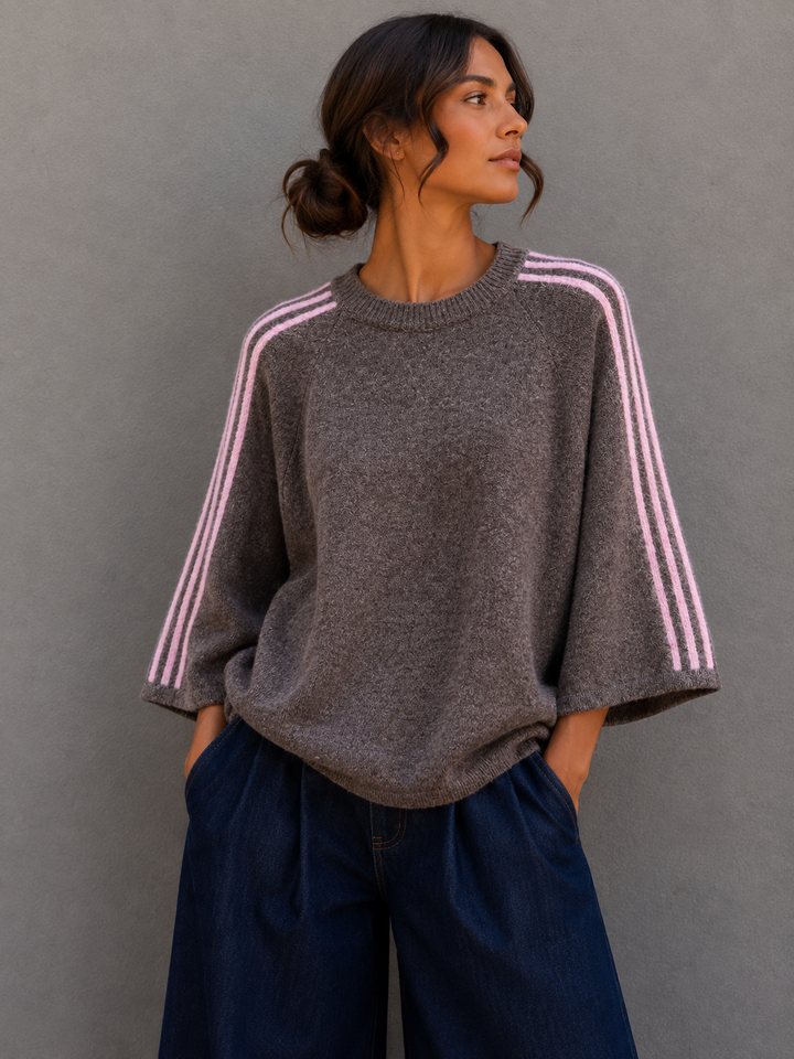 PULLOVER LEVEL STRIPE mit 3/4 Arm - versch. Farben