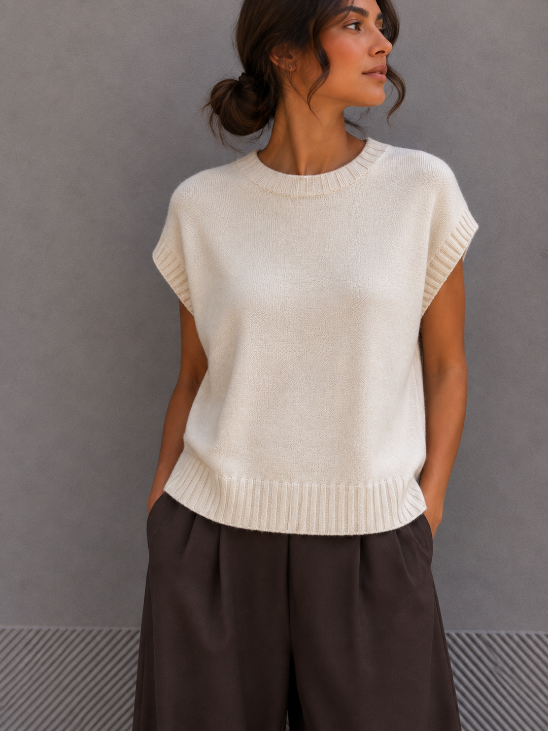KURZARM PULLOVER SELINA - versch. Farben