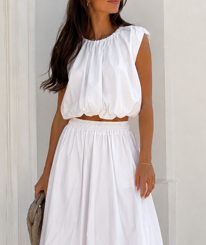 COTTON BLUSE MELL - versch. Farben