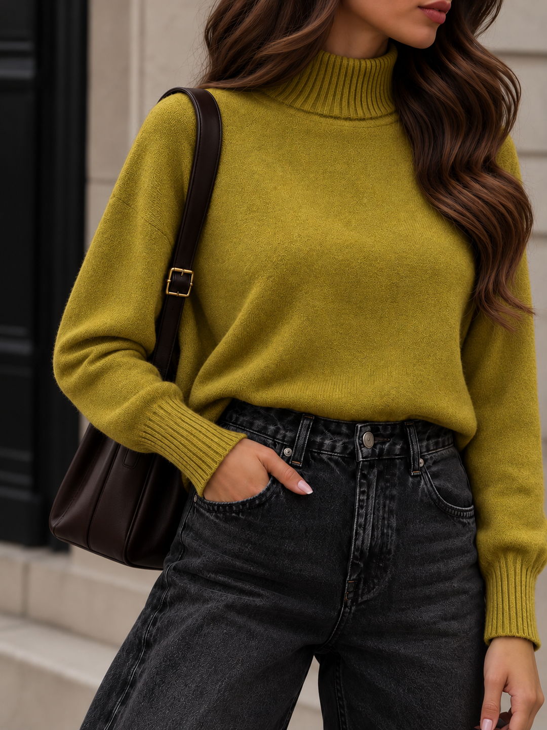 PULLOVER JACKY mit Turtleneck - Versch. Farben