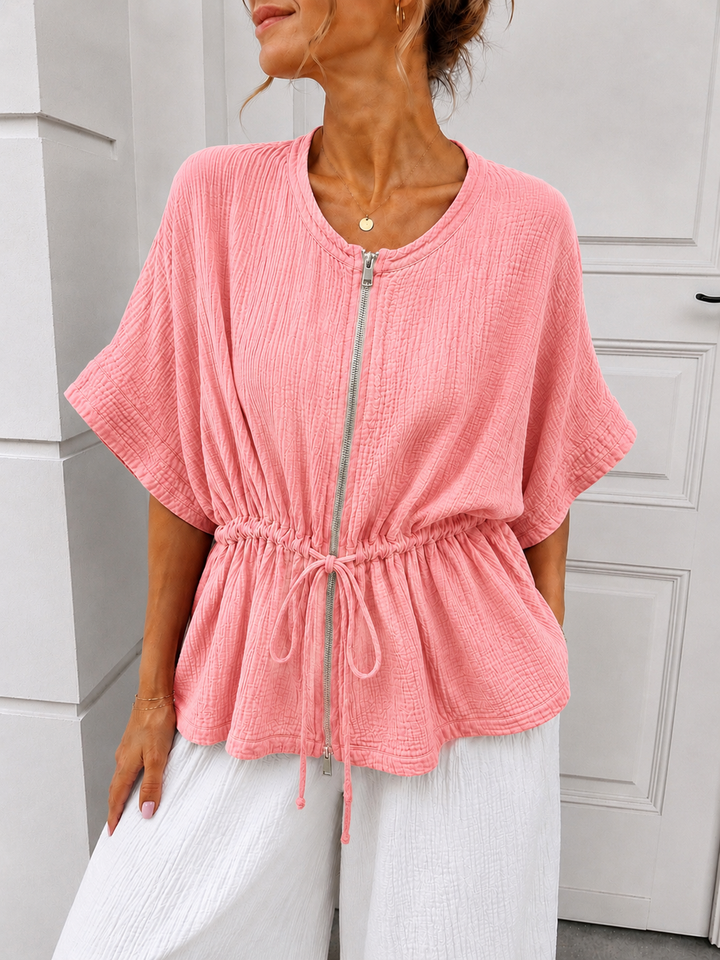 KURZARM MUSSELIN JACKE - versch. Farben