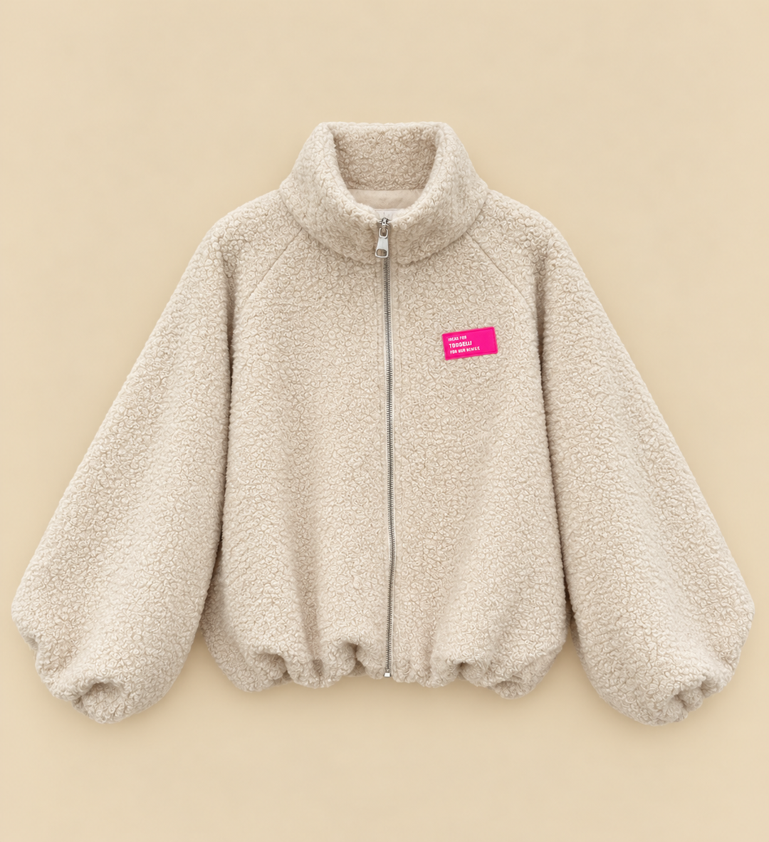 LOCKERE BOUCLE BALLONJACKE - versch. Farben
