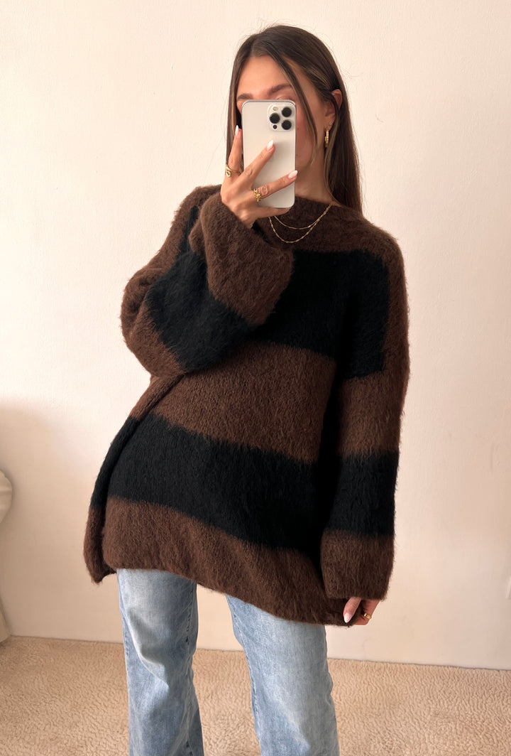 COZY STRIPE LONGPULLOVER - versch. Farben
