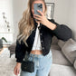 SHORT BOMBERJACKE- versch. Farben