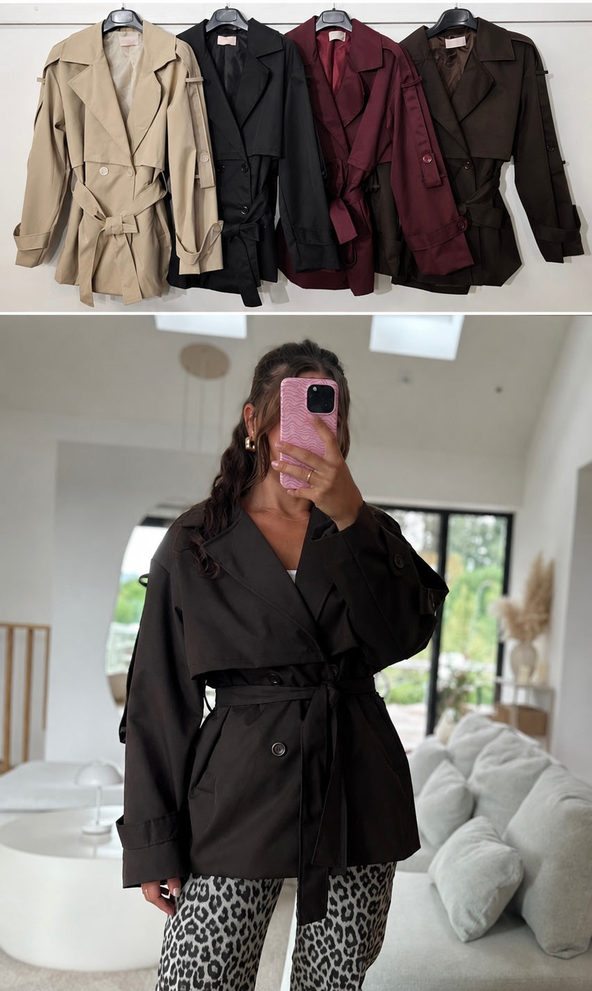 KURZER TRENCHCOAT - versch. Farben