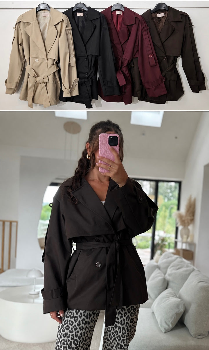 KURZER TRENCHCOAT - versch. Farben