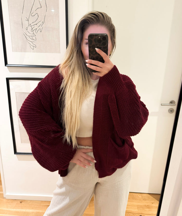 OVERSIZE BASIC CARDIGAN- versch. Farben