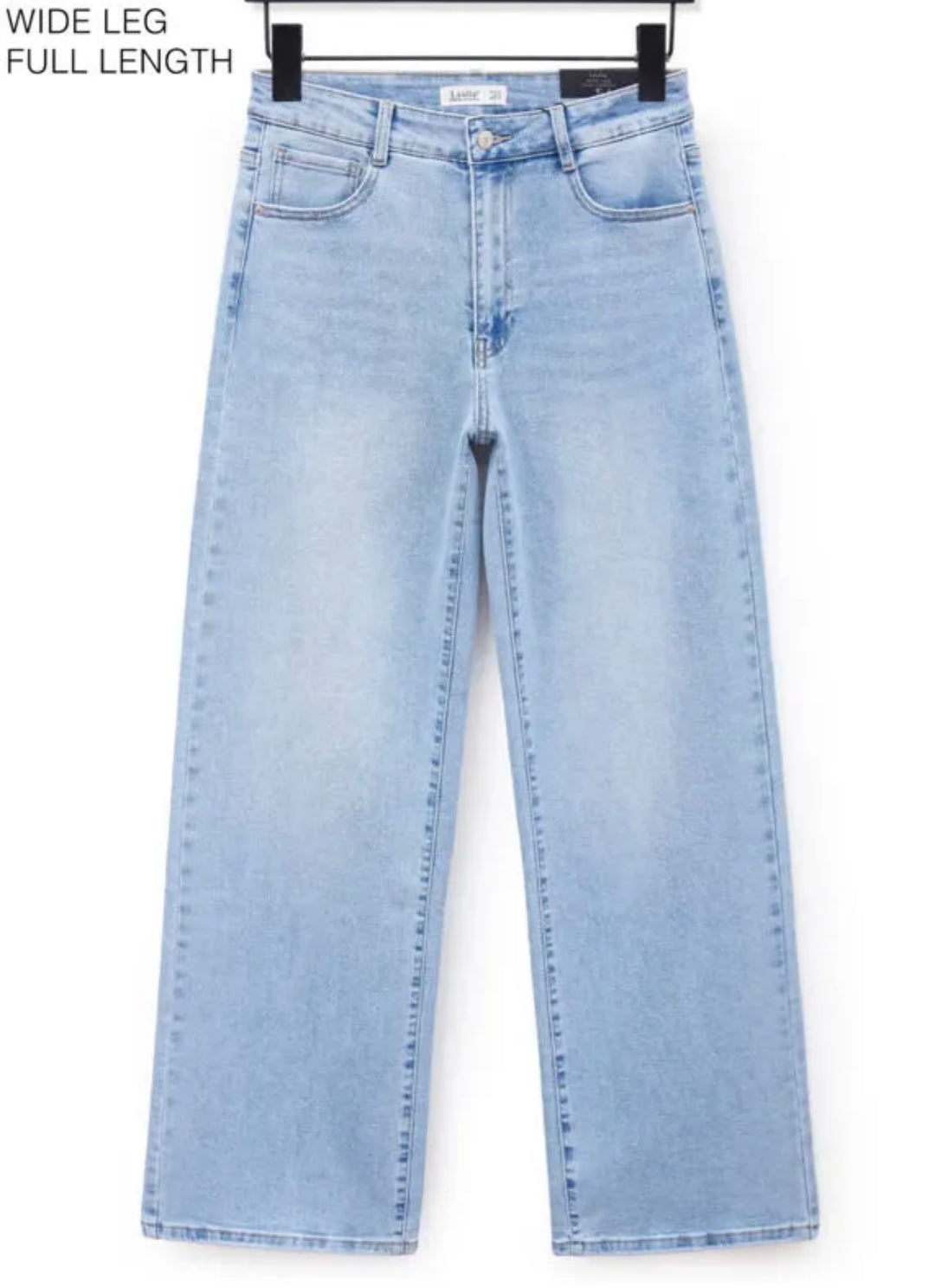 CURVY WIDE LEG JEANS MADRID -hellblau