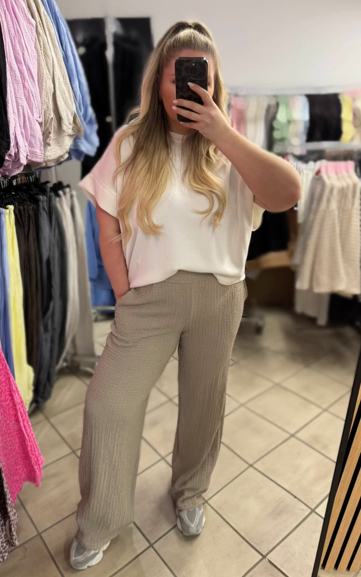 WEITE CREPE HOSE - ver. Farben