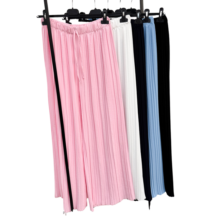 LOCKERE PLISSEE HOSE - versch. Farben
