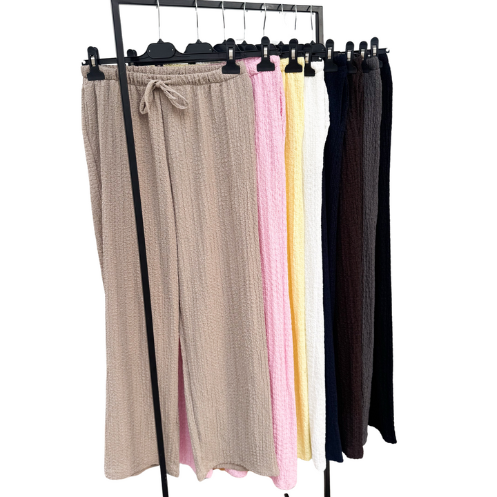 WEITE CREPE HOSE zum binden - versch. Farben
