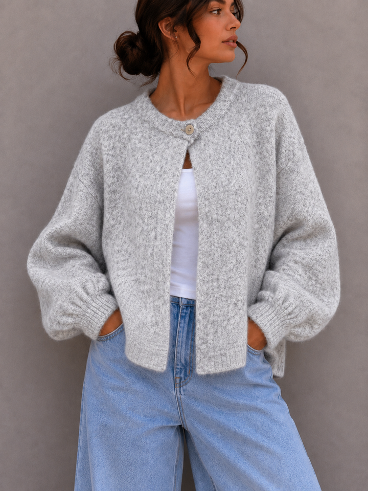 LOCKERE STRICKJACKE SHELLY - versch. Farben