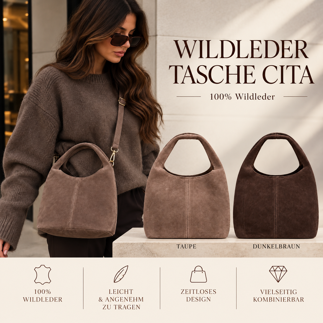 WILDLEDER TASCHE CITA - versch. Farben