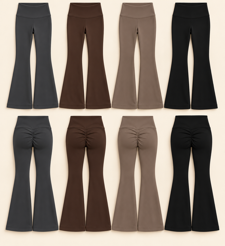 THERMO LEGGINGS mit Schlag - versch. Farben
