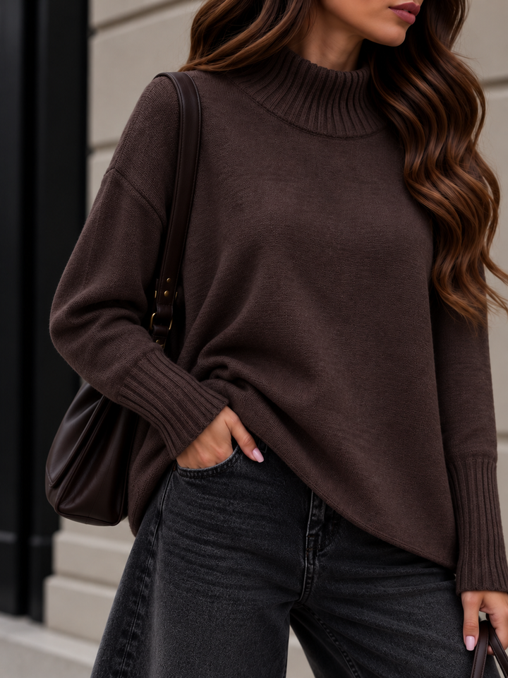 STRICKPULLOVER DIANA mit Turtleneck - versch. Farben